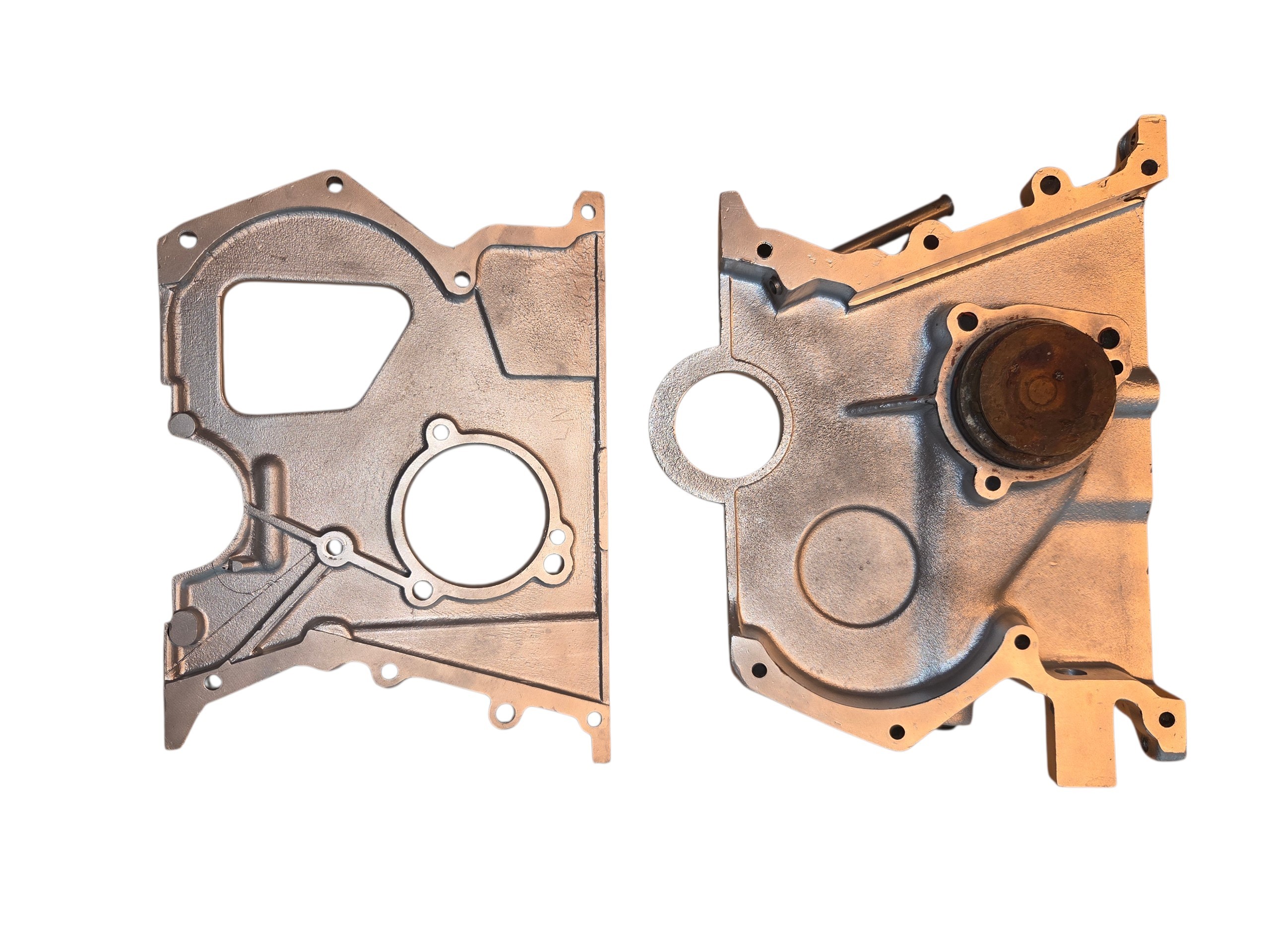 WC-A074E0361Y-ASSY – Lotus Twin Cam Timing Case / Front Cover Assembly with Backing Plate & Water Pump – Used - Image 2